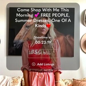 Come shop with me at 11:30 am EST! Free people, summer dress skirts and customs